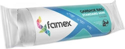 Famex Σακούλες Απορριμάτων Standard Mini 44x45cm 40τμχ Λευκές
