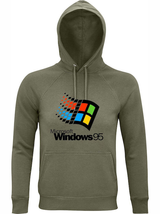 Microsoft Windows 95 Kapuzenpulli Khaki