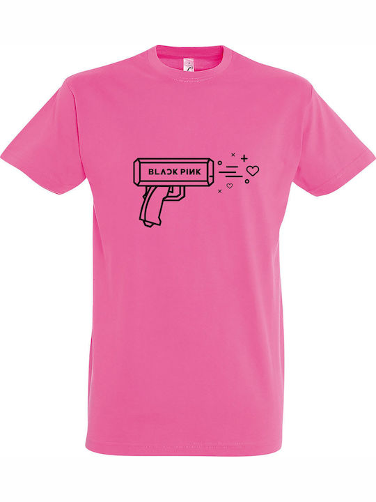 kirikoko Blackpink Gun Hearts Kpop Tricou Roz B...