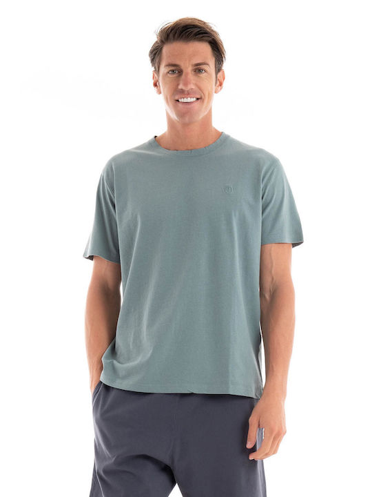 Dstrezzed T-shirt Bărbătesc cu Mânecă Scurtă Greenish Grey