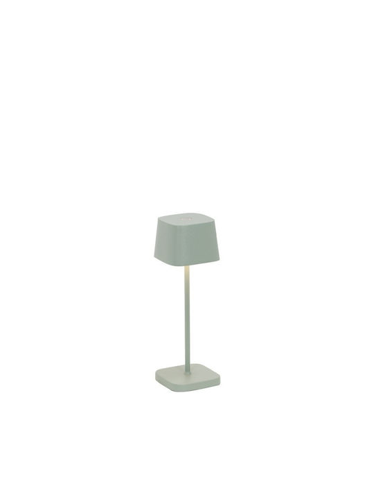 Zafferano Tischlampe LED mit Beige Schirm und B...