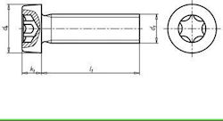 Screw Hexagon Inox with Length 5mm 25pcs