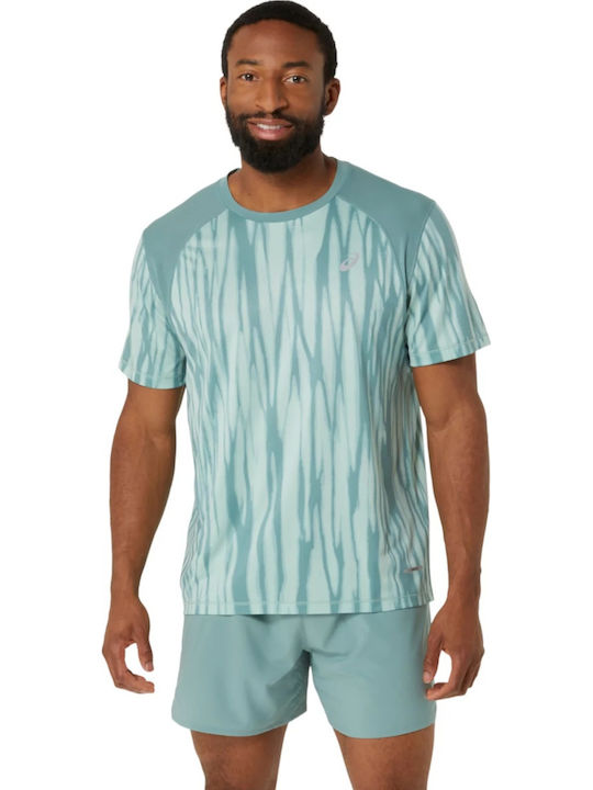 ASICS Road Αθλητικό T-shirt Γαλάζιο