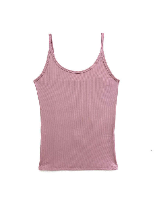 Ustyle Women's Blouse with Straps Pink