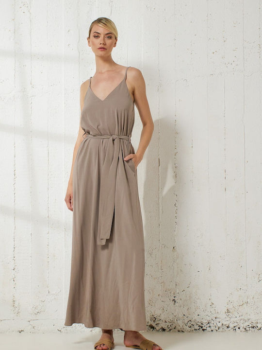 Enzzo Maxi Рокля Sand