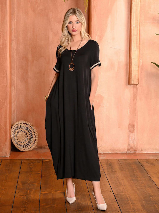 Derpouli Maxi Dress Black