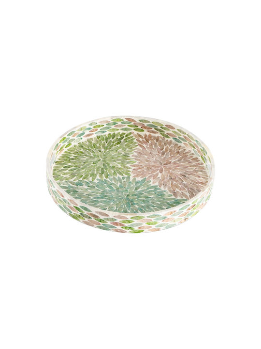 Artekko Διακοσμητικός Δίσκος Hölzernes Rund 35x35x4.5cm 1Stück