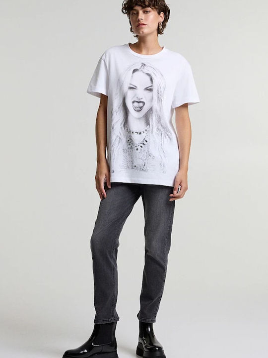 BSB Feminin Oversized Tricou White