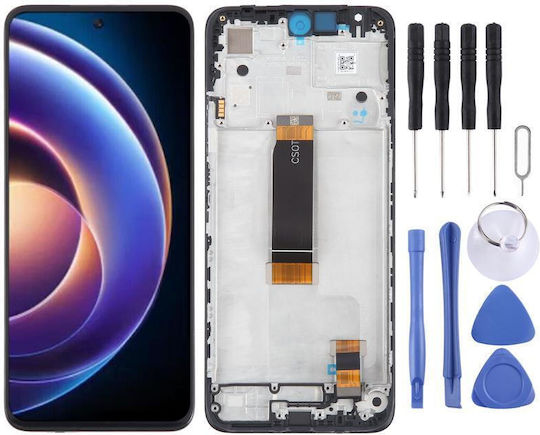 Οθόνη με Μηχανισμό Αφής και Πλαίσιο για Xiaomi Redmi Note 12R (Μαύρο)