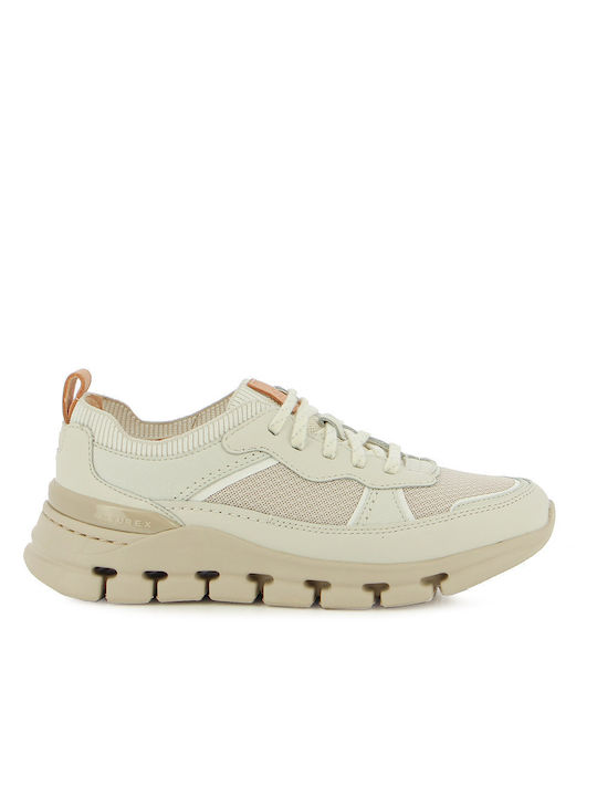 Clarks Nature X Sneakers Off White Combi