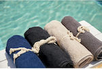 Beauty Home Beach Towel Black 180x90cm.