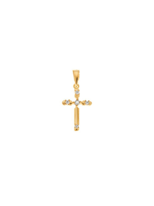 Senza Cross from Gold Plated Silver