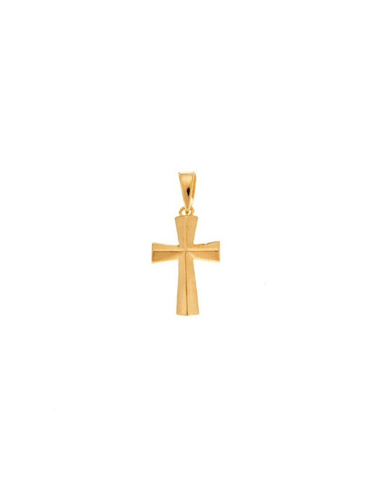 Senza Cross from Gold Plated Silver