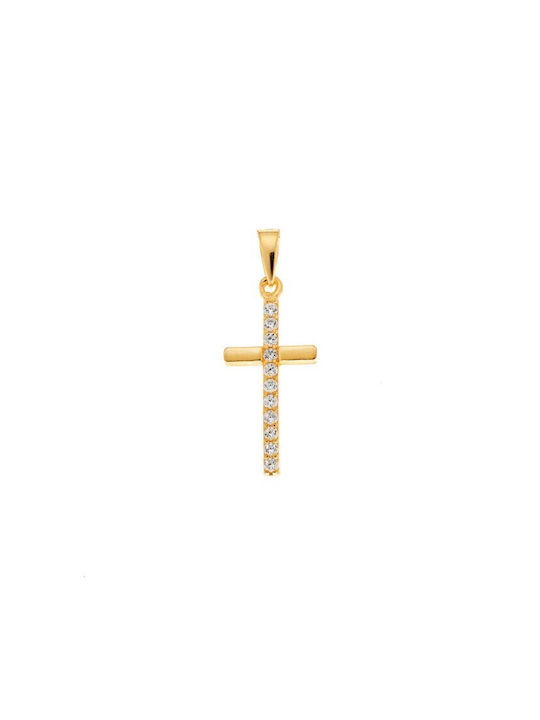 Senza Cross from Gold Plated Silver