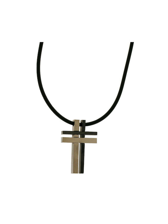 Q-Jewellery Σταυρός από Ατσάλι