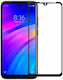 Vollflächig gehärtetes Glas Schwarz (Redmi 8)