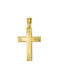 Triantos Damen Gold Kreuz 14K mit Kette