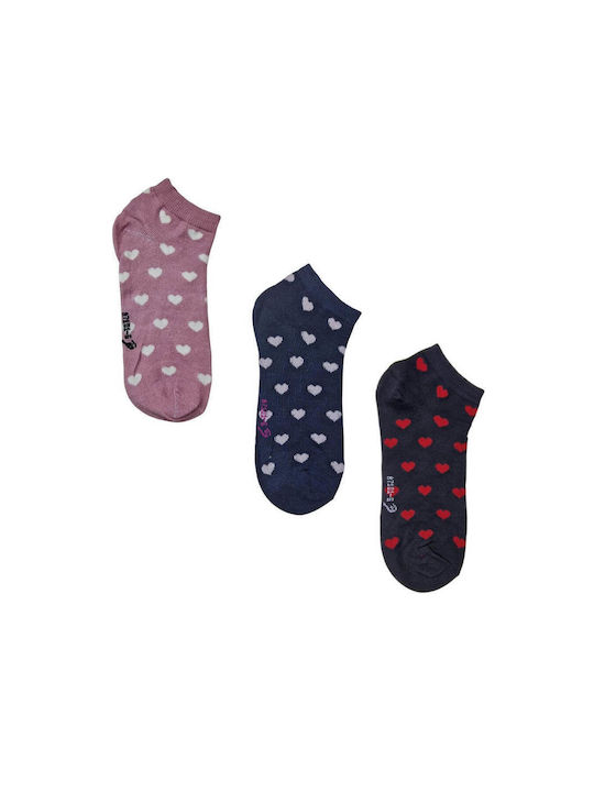 Tongyun Γυναικείες Κάλτσες Πολυχρωμο 3Pack