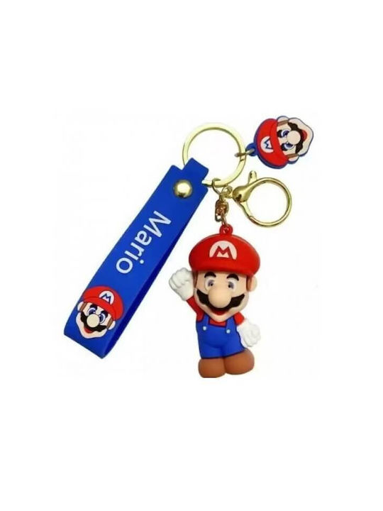 3D Silikon Schlüsselanhänger Super Mario Bros Stehender Mario 8 cm