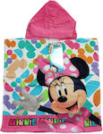 Disney Mouse Kids Beach Poncho Minnie Pink