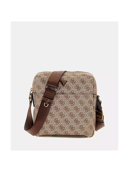 Guess Piele Geantă pentru bărbați Umăr / Crossbody Bej