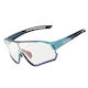 Rockbros Cycling Glasses with Blue Frame & Photochromic Lenses