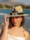 LiebeQueen Frauen Stoffartig Hut Beige