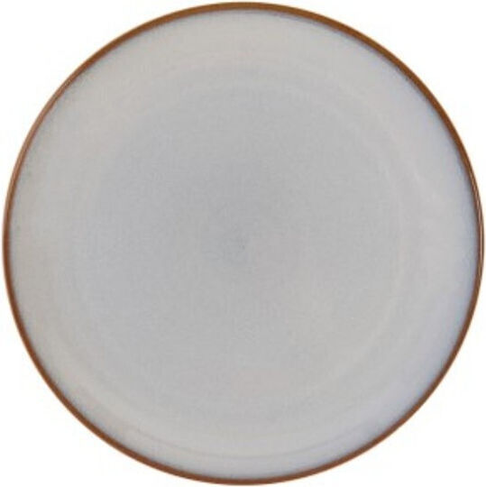 Cryspo Trio Plate Desert Ceramic White with Diameter 21cm