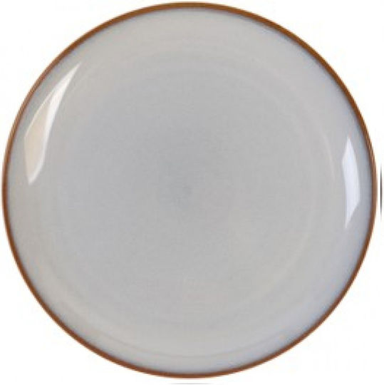 Cryspo Trio Plate Shallow Ceramic White with Diameter 27cm