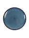 Cryspo Trio Plate Desert Ceramic Blue with Diameter 21cm