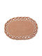 Silk Fashion Wicker Placemat Orange 50x35cm