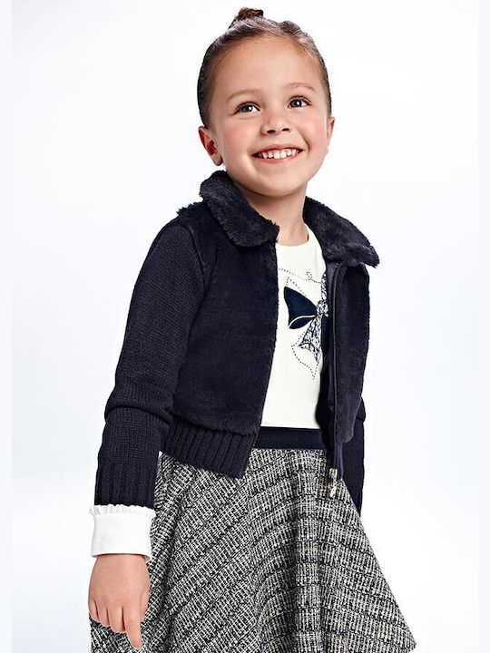 Mayoral Kids Cardigan Knitted Blue