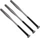 Set Three Ideallstore Baseball Bats Home Run Aluminum 80 Cm Silver