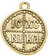 Metallisch Anhänger-Motiv für Schmuck Gold 2.4x2cm.