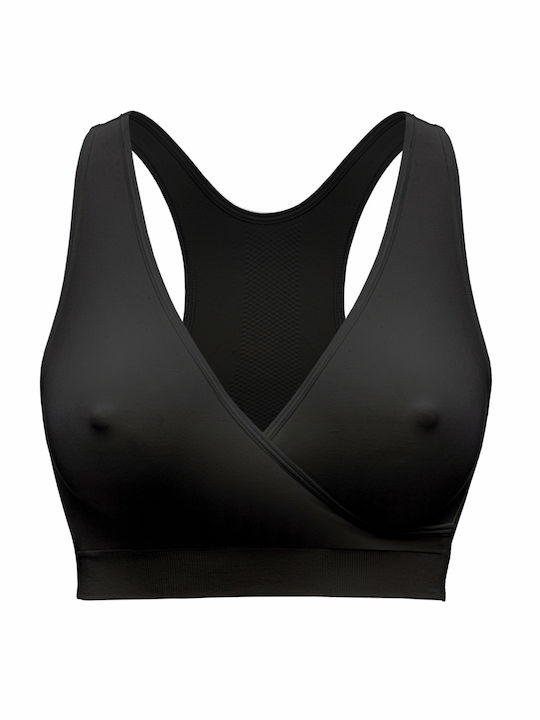 Medela Maternity & Nursing Bra with Clips Black