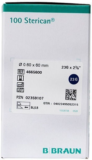 Βελόνες Μιας Χρήσης Sterican B.braun 23g X 60mm