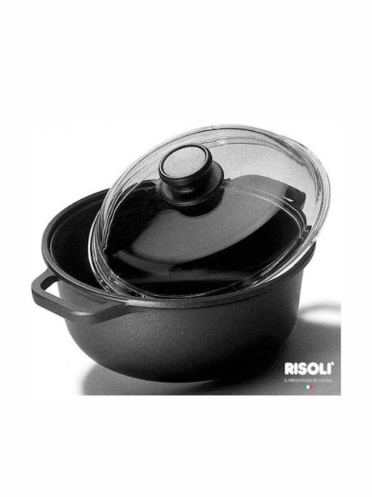 Risoli Blackplus Deep Pot made of Cast Aluminum 3.5lt / 24cm