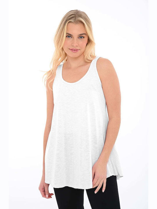 Bodymove Women's Blouse Dress White