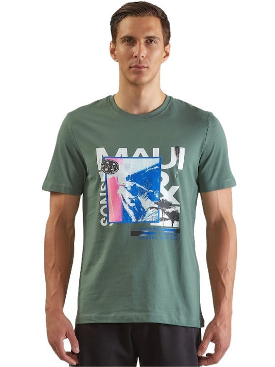 Maui & Sons Tricou pentru bărbați cu mâneci scurte Green