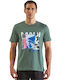 Maui & Sons T-shirt Bărbătesc cu Mânecă Scurtă Green