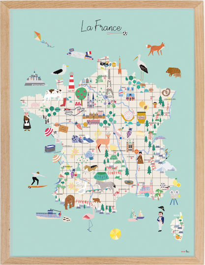 Mimi'lou Kids Wall Art Framed 30x40cm