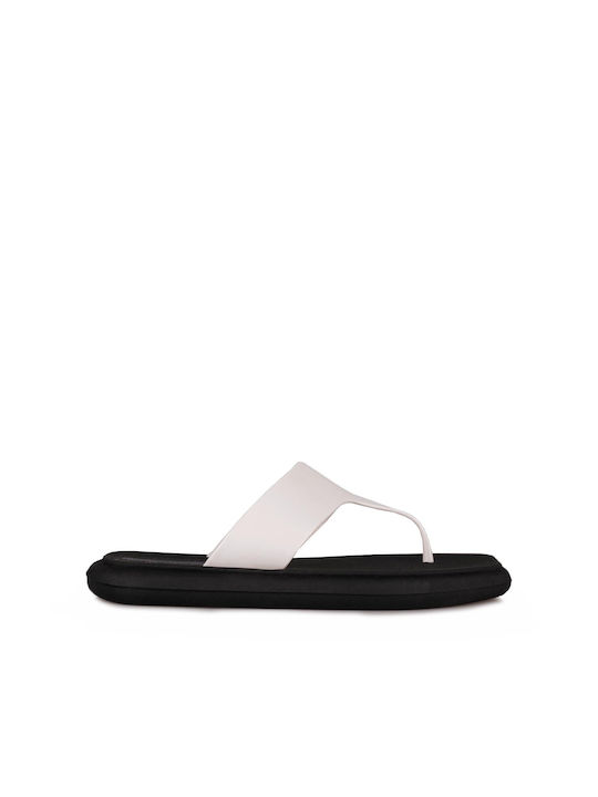 Voices Flow Plataforma Frauen Flip Flops in Weiß Farbe