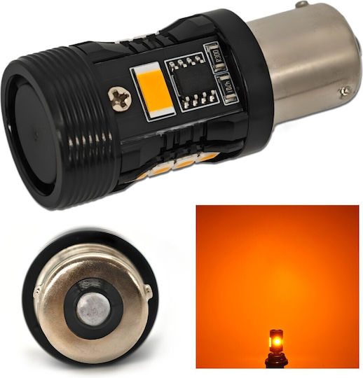 Лампи Автомобила PY21W-BAU15s LED Orange 12V 1бр
