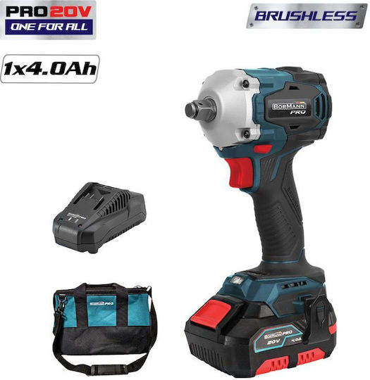Bormann Pro BBP9240 Fără perii Cheie de impact Baterie 20V 1x4Ah