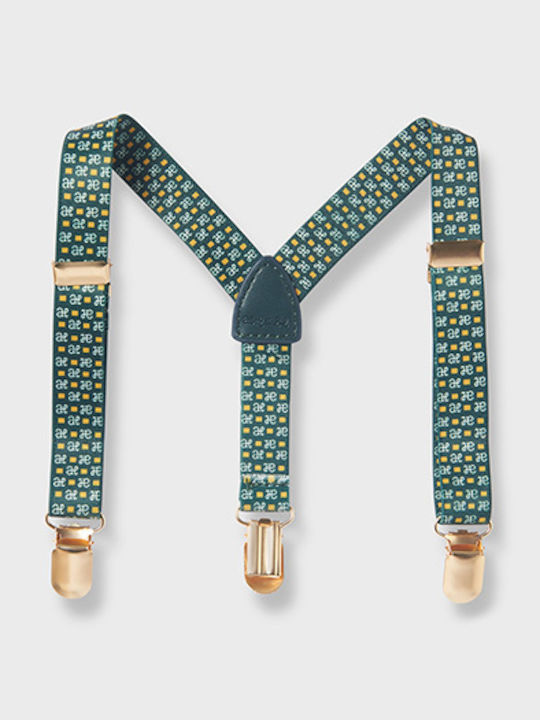 Abel & Lula Kids Suspenders with 3 Clips Green