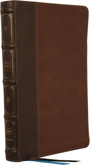 Nkjv, Large Print Thinline Reference Bible, Blue Letter, Maclaren Series, Leathersoft, Brown, Comfort Print