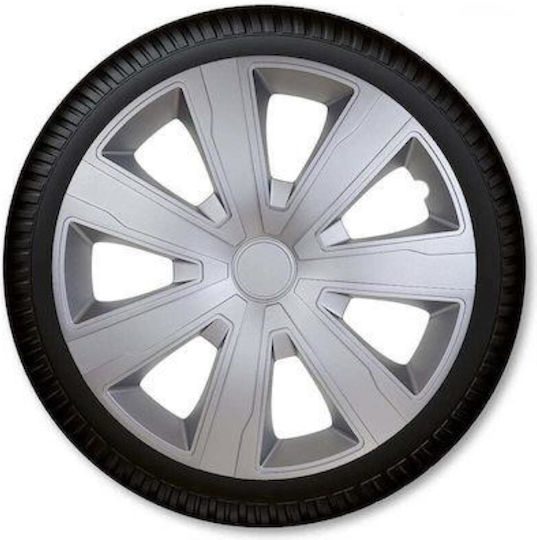 Autoline Set Capace De Roți Auto Argo Tenzo 14" 4 Bucăți Argintii