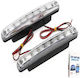 Rectangle Daytime Running Lamps Car LED 12V 4cm 1pcs