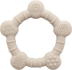 Silicone Teething Ring Queen Mother 8.6x8.3cm Beige