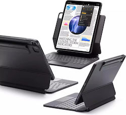 ESR Flip Cover Piele artificială cu Tastatură Negru iPad Pro 13 2024